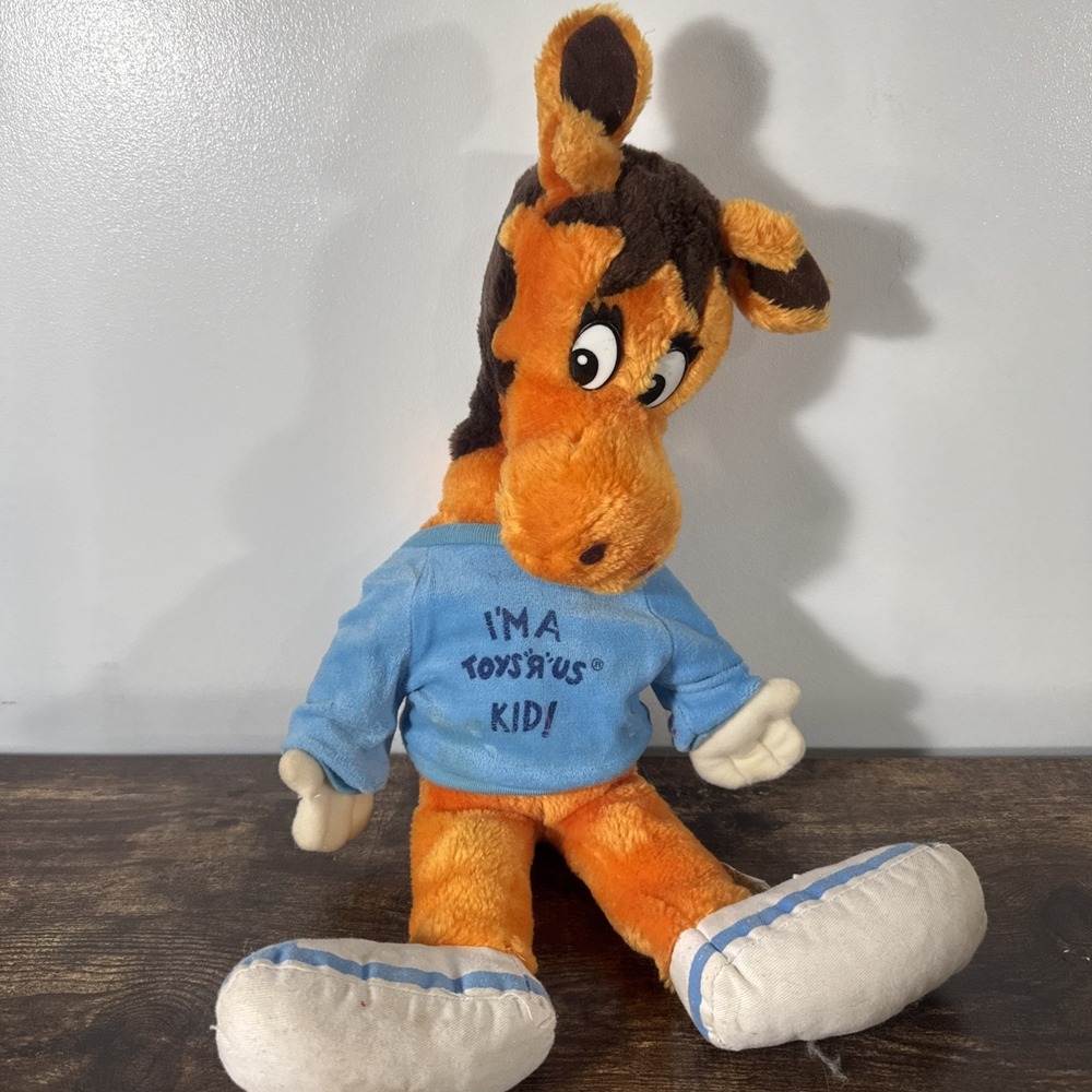 Vintage Mighty Star Plush 19" Geoffrey The Giraffe Im A Toys R Us Kid 80s 90s